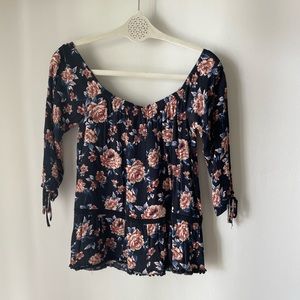 Off-the-Shoulder Floral Top